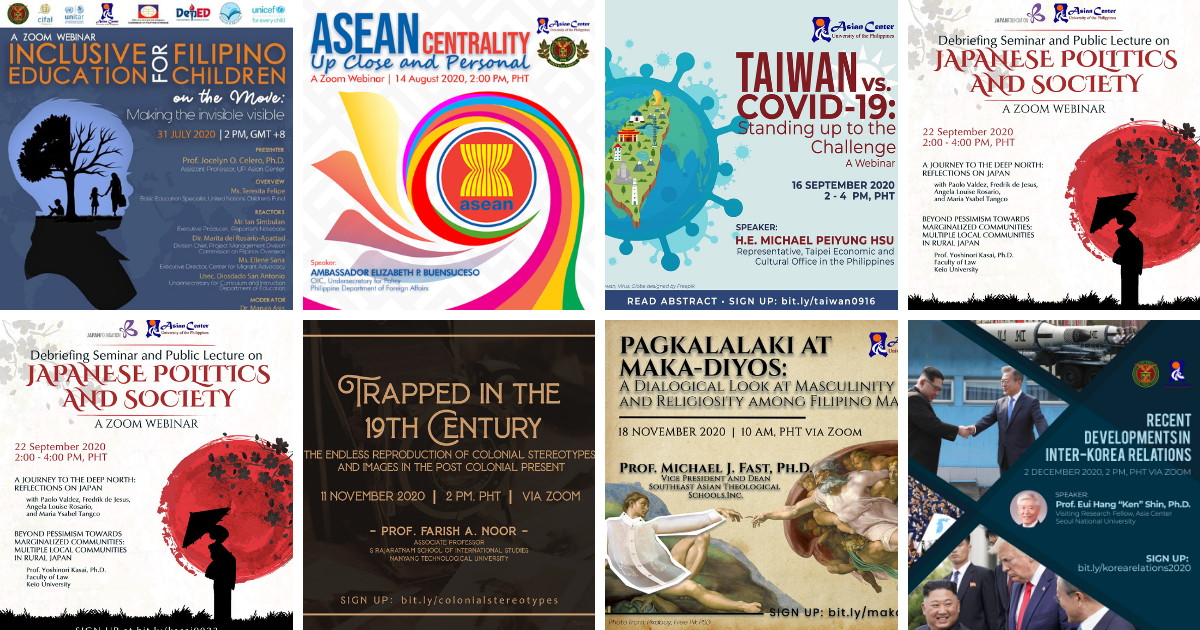Watch FREE: All UP Asian Center Webinars