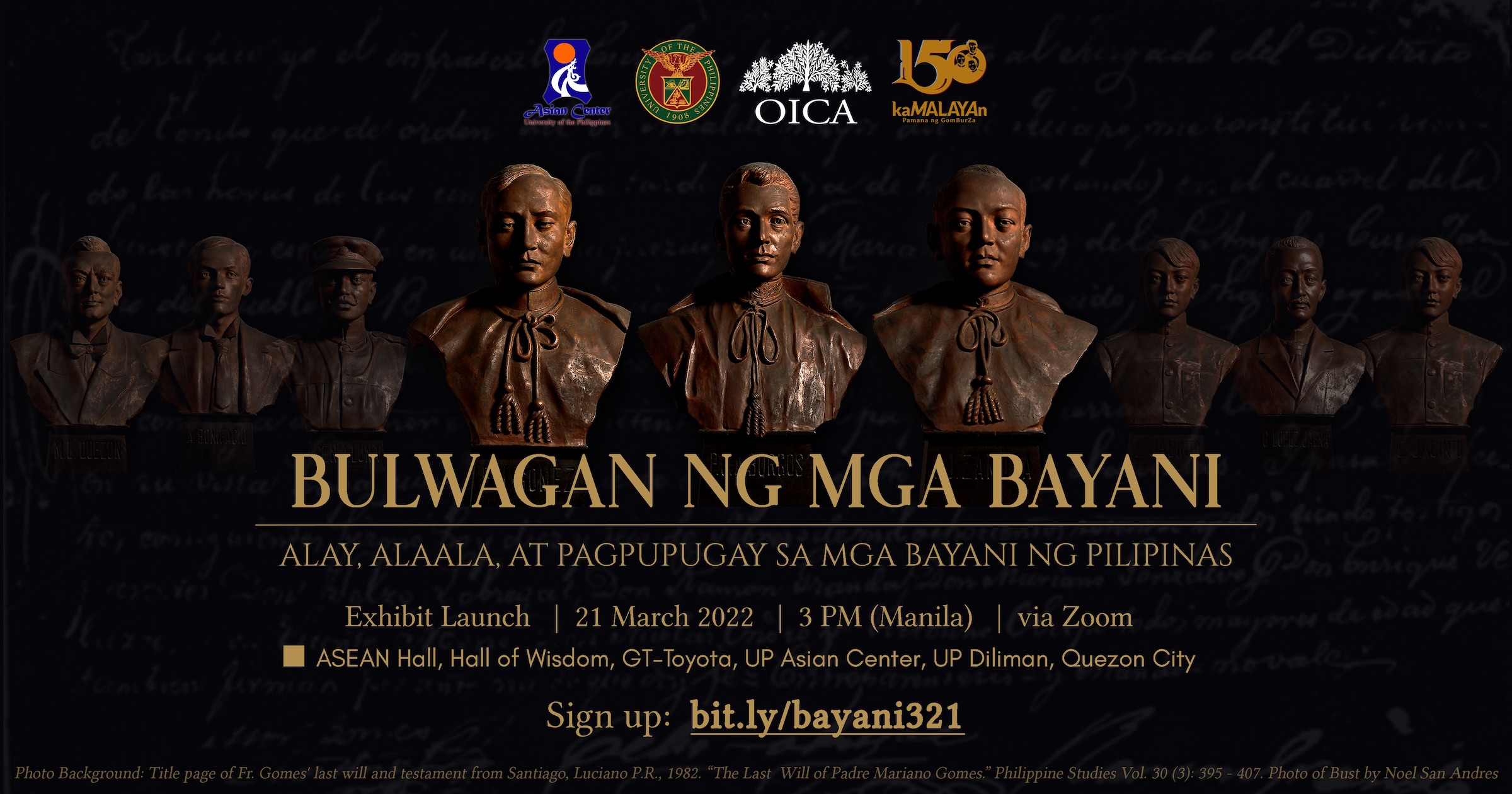 Bulwagan ng mga Bayani: Alay, Alaala, at Pagpupugay sa mga Bayani ng Pilipinas | An Exhibit (21 March 2022)