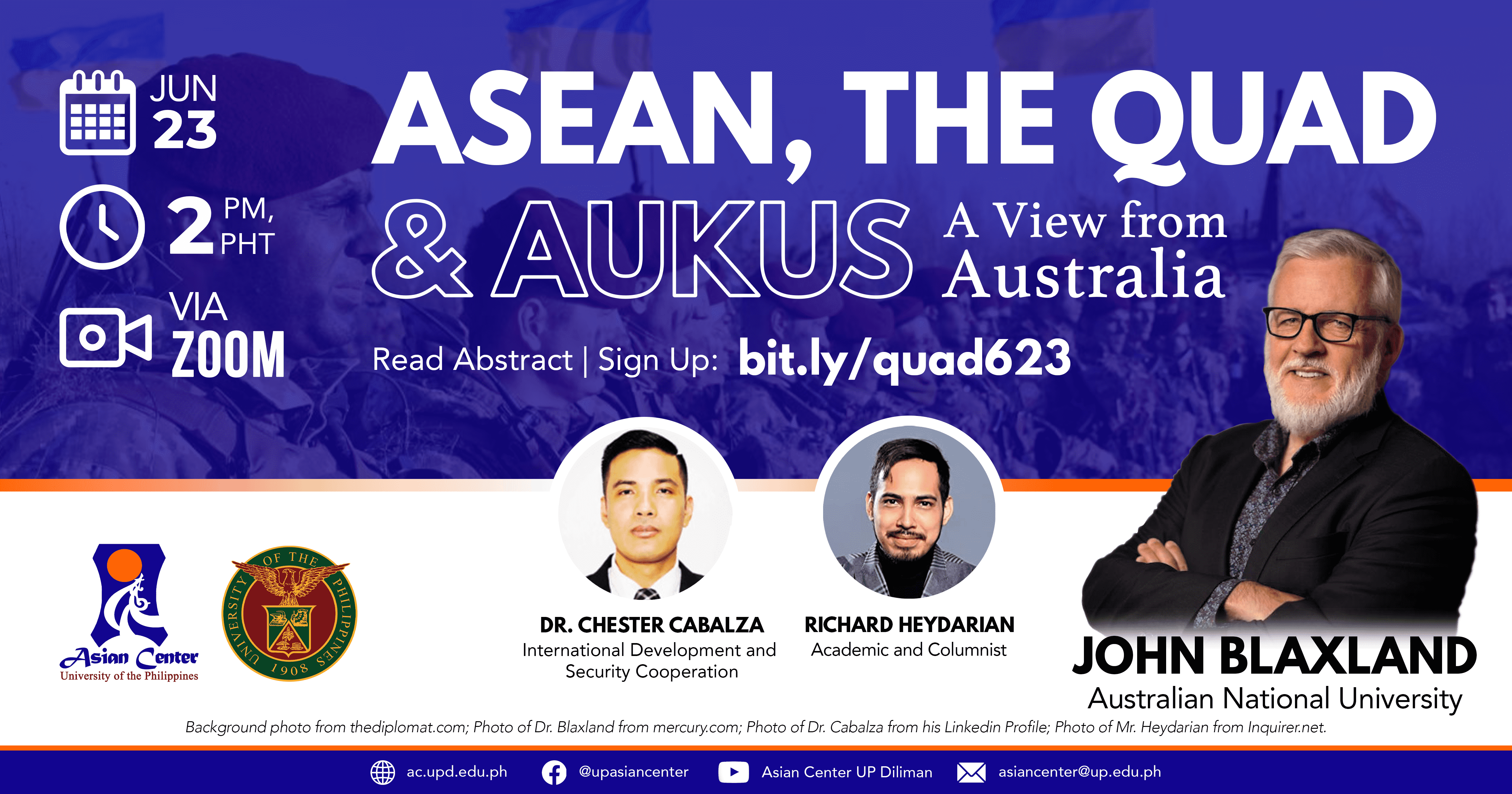 ASEAN, the Quad, and AUKUS: A View from Australia | A Webinar