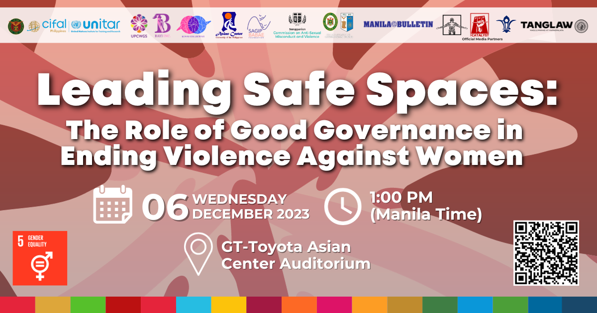 Leading Safe Spaces: The Role of Good Governance in Ending Violence Against Women | A Public Forum