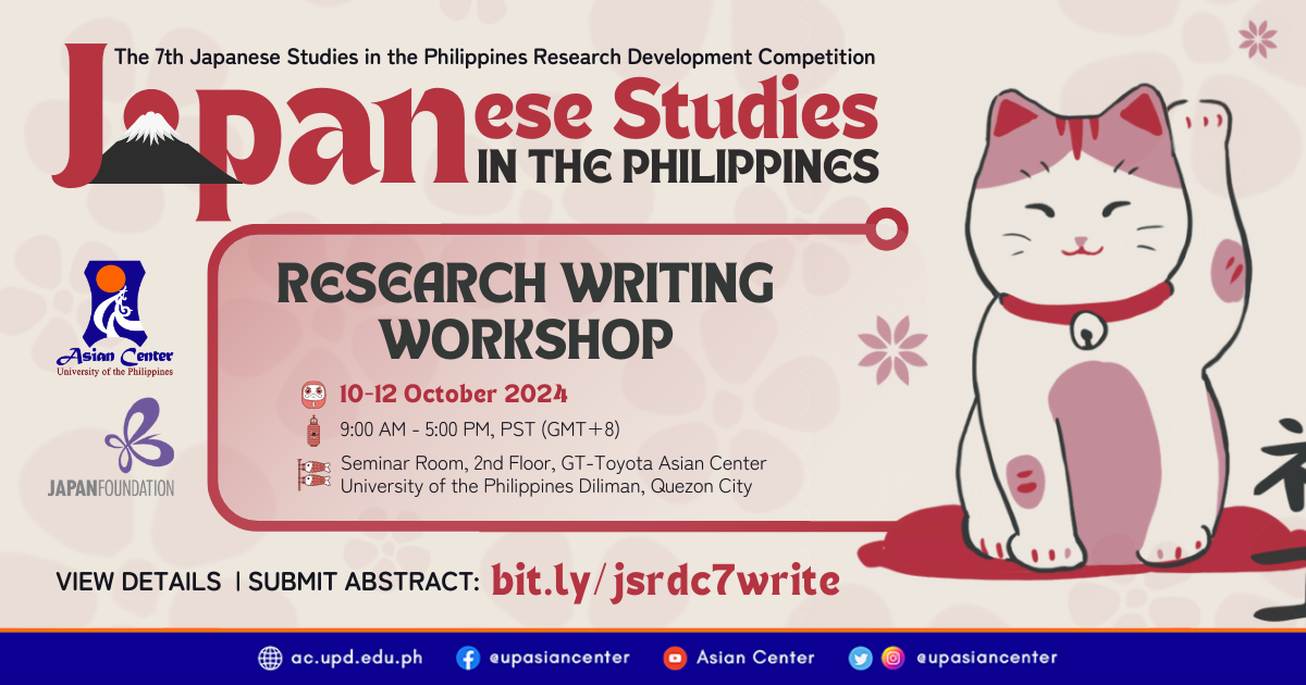 Japanese Studies in the Philippines Year 7: Research Writing Workshop