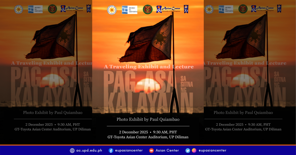 Pagasa sa Gitna ng Kalayaan   |   A Traveling Exhibit and Lecture by the NHCP Museo El Deposito