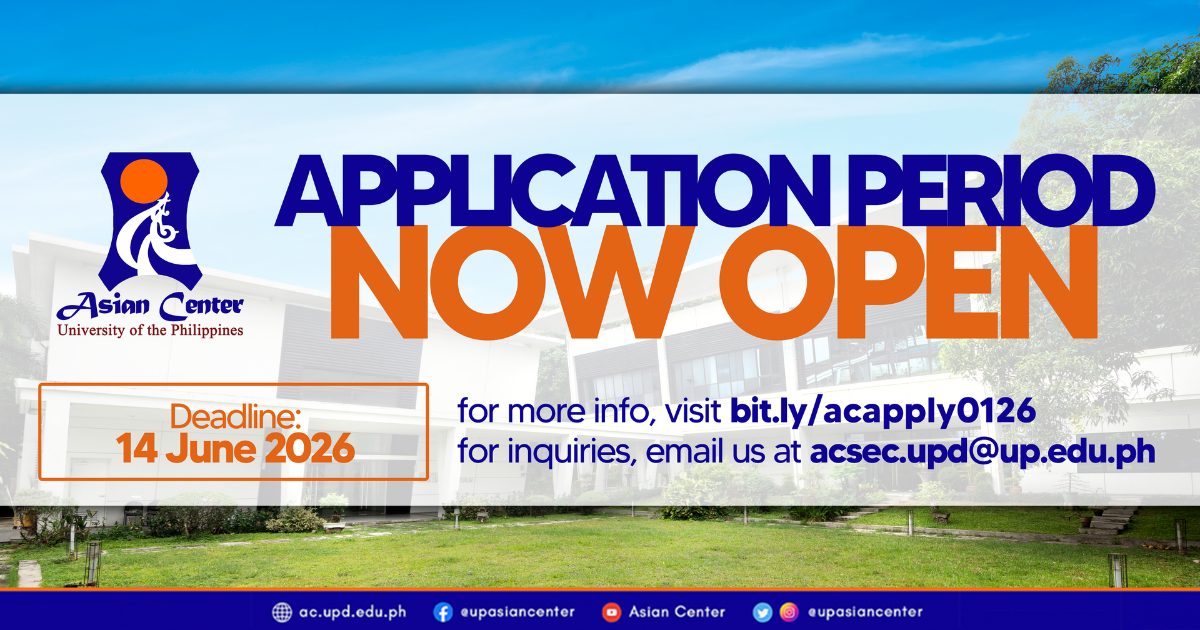 Applications to AC Programs Now Open!  |  First Semester, AY 2026-2027