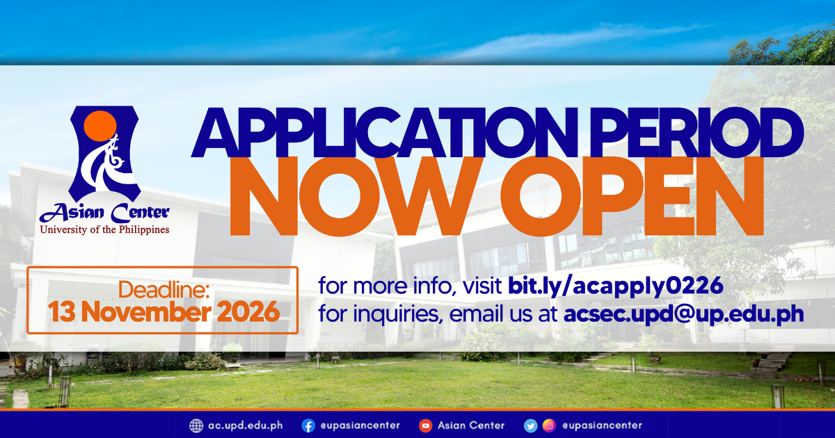 Applications to AC Programs Now Open!  |  Second Semester, AY 2026-2027