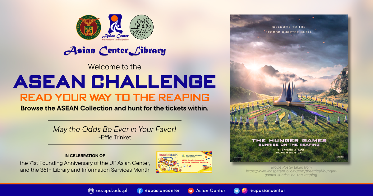 THE ASEAN CHALLENGE: Read Your Way to the Reaping  |  A Library Activity and Game