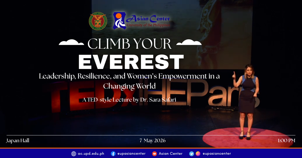 Climb Your Everest: Leadership, Resilience, and Women’s Empowerment in a Changing World | An Onsite Lecture