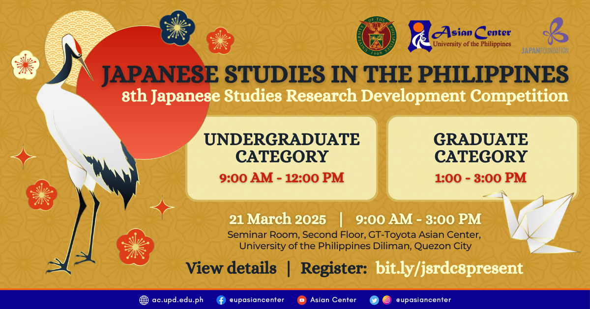 Japanese Studies in the Philippines: The 8th Japanese Studies Research Development Competition