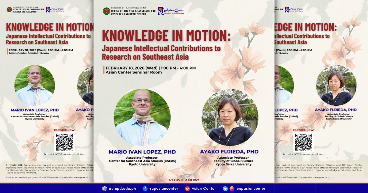 Knowledge in Motion: Japanese Intellectual Contributions to Research on Southeast Asia: Japanese Intellectual Contributions to Research on Southeast Asia   |   A Hybrid Lecture