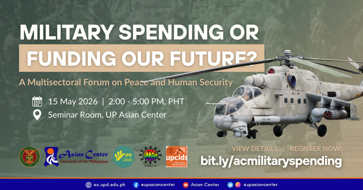 Military Spending or Funding Our Future?  |  A Multisectoral Forum on Peace and Human Security