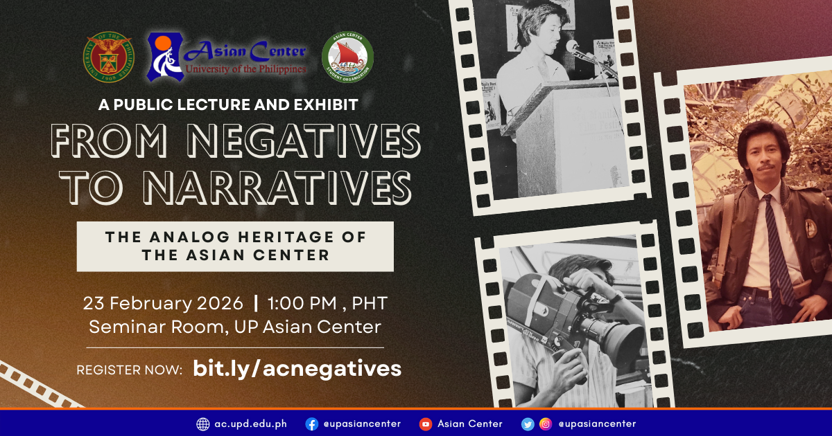 From Negatives to Narratives: The Analog Heritage of the Asian Center  |  A Public Lecture and Exhibit