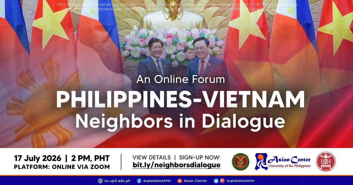 Philippines-Vietnam: Neighbors in Dialogue |  An Online Forum
