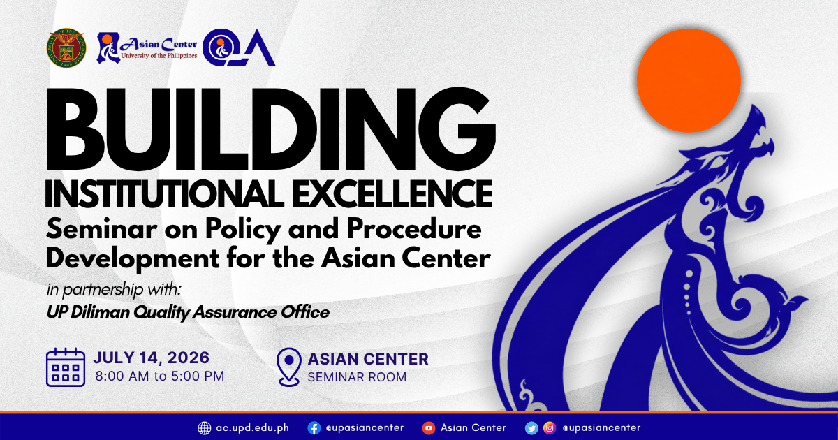 Building Institutional Excellence  |  Seminar on Policy and Procedure Development for the Asian Center
