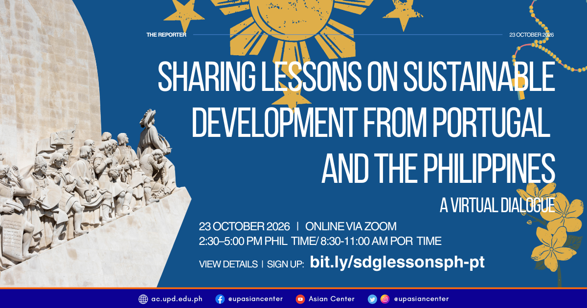 Sharing Lessons on Sustainable Development from Portugal and the Philippines  |  A Virtual Dialogue