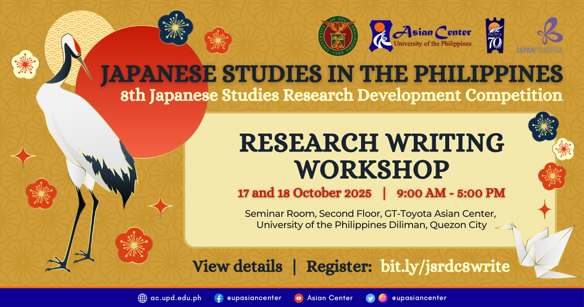 Japanese Studies in the Philippines Year 8: Research Writing Workshop