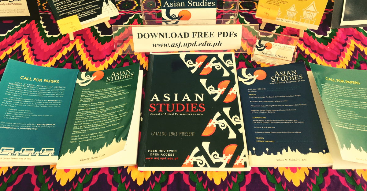 Asian Studies: Journal of Critical Perspectives on Asia