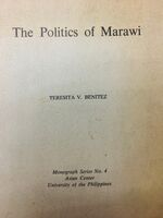 The Politics of Marawi