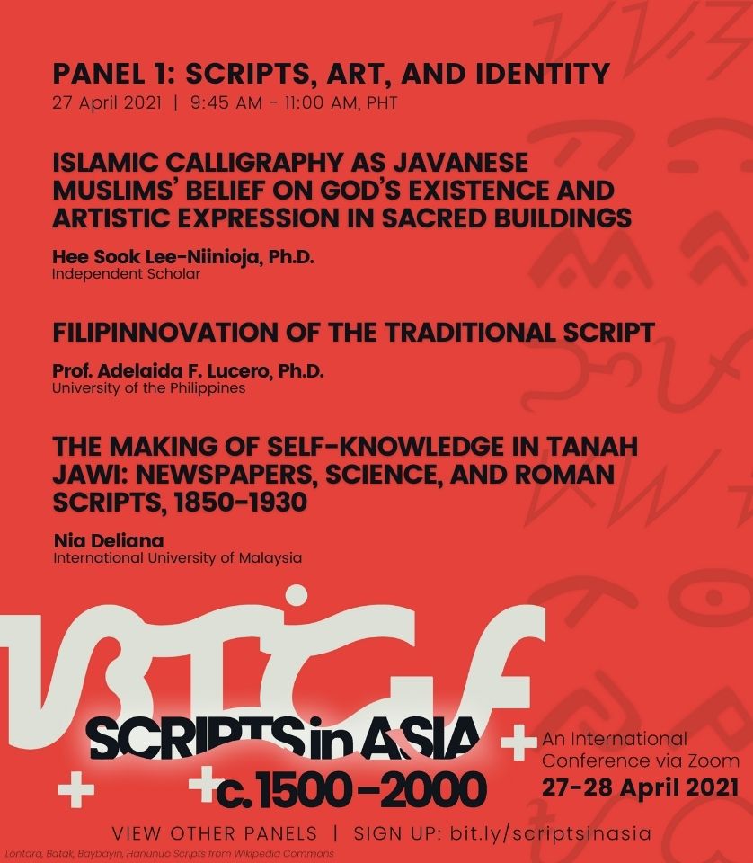 09:45 am • Panel 1: Scripts, Art and Identity