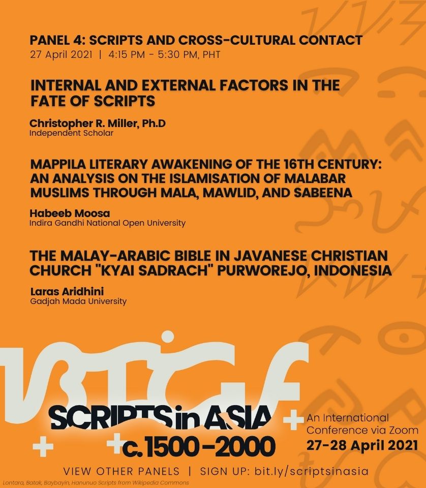 04:15 pm • Panel 4: Scripts and Cross-Cultural Contact