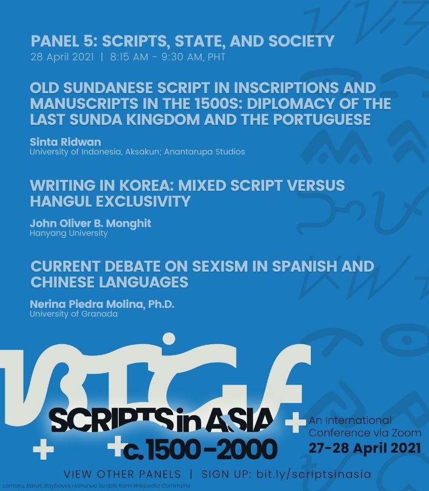 08:15 am • Panel 5: Scripts, State and Society