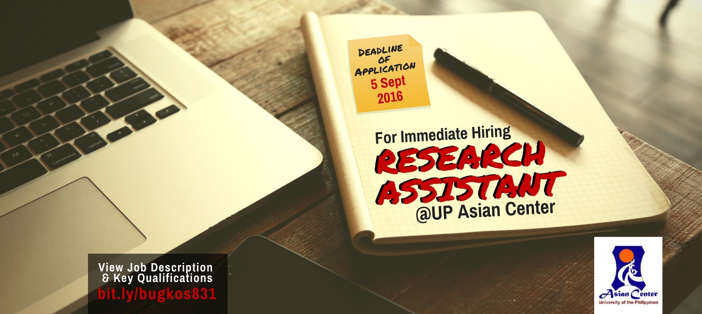 research assistant jobs manila