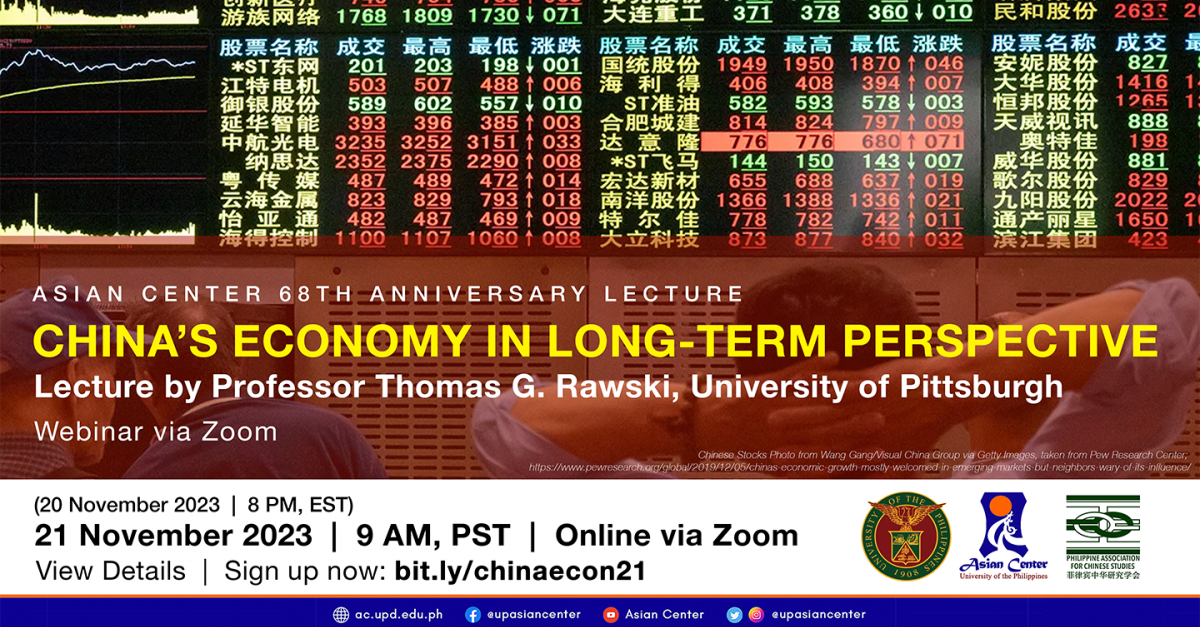 China’s Economy in Long-term Perspective | A Webinar