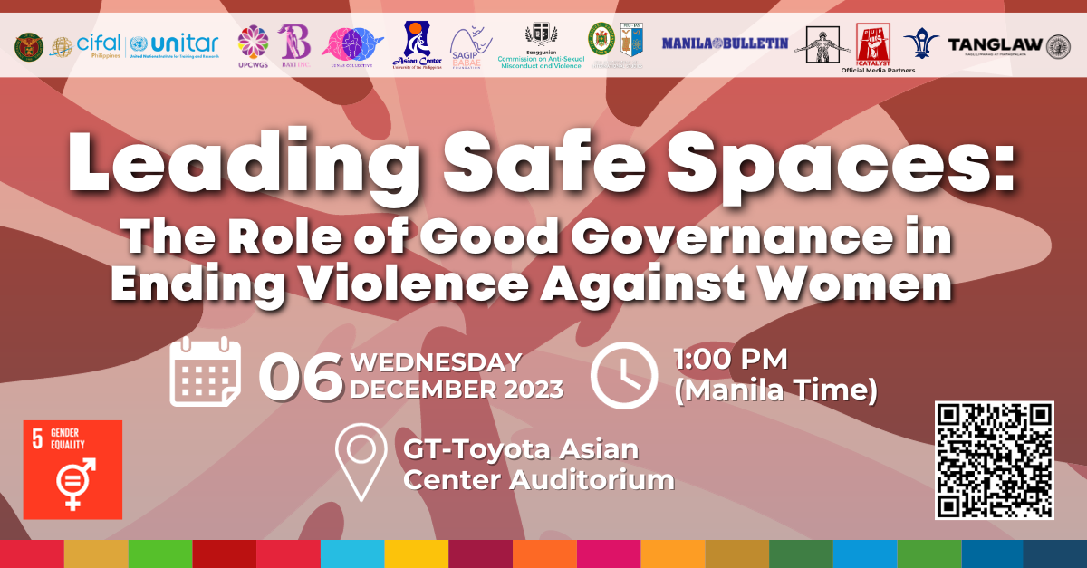 Leading Safe Spaces: The Role of Good Governance in Ending Violence Against Women | A Public Forum