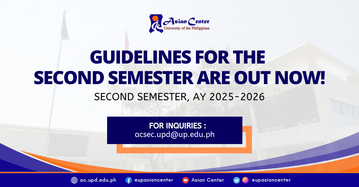 Guidelines for the Second Semester, AY 25-26, are OUT now!