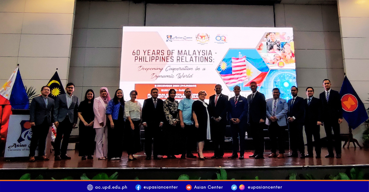 UP Asian Center, Embassy of Malaysia in Manila Celebrate 60 Years of PH-Malaysia Diplomatic Relations