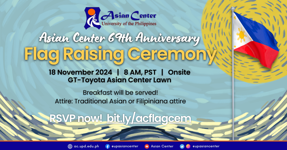 Memory, Movement, Momentum: Asian Center @ 69   |   Flag Raising Ceremony and Keynote Lecture