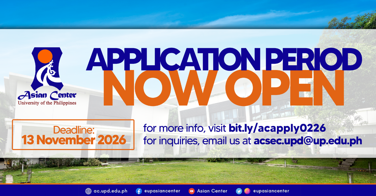 Applications to AC Programs Now Open!  |  Second Semester, AY 2026-2027