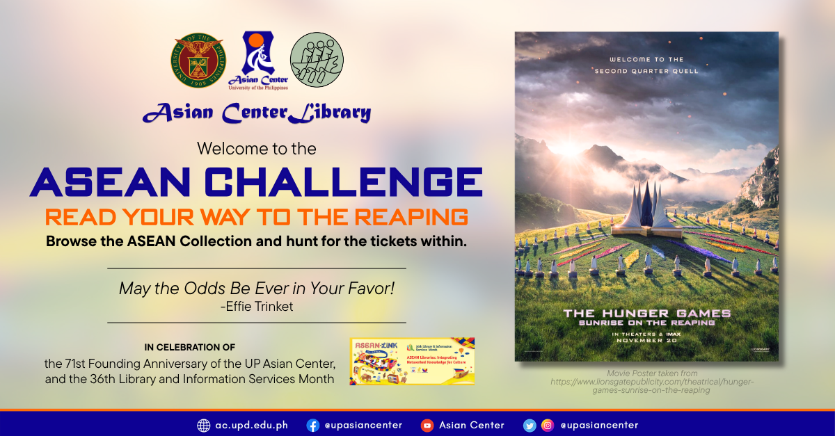 THE ASEAN CHALLENGE: Read Your Way to the Reaping  |  A Library Activity and Game