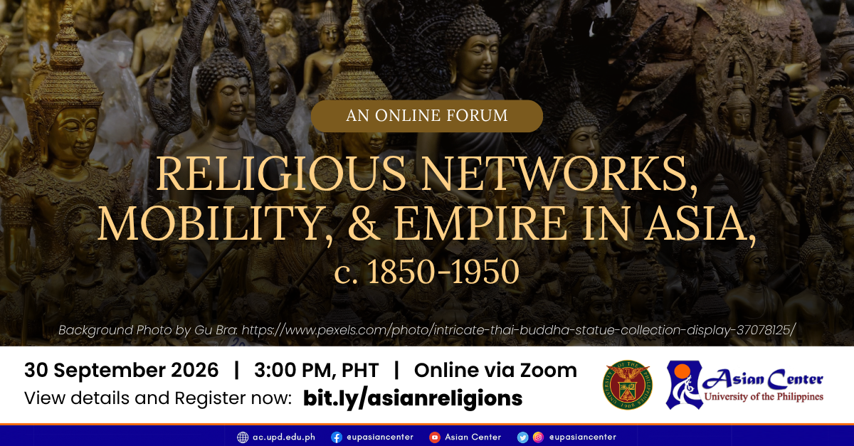 Religious Networks, Mobility and Empire in Asia, c. 1850-1950  |  An Online Forum