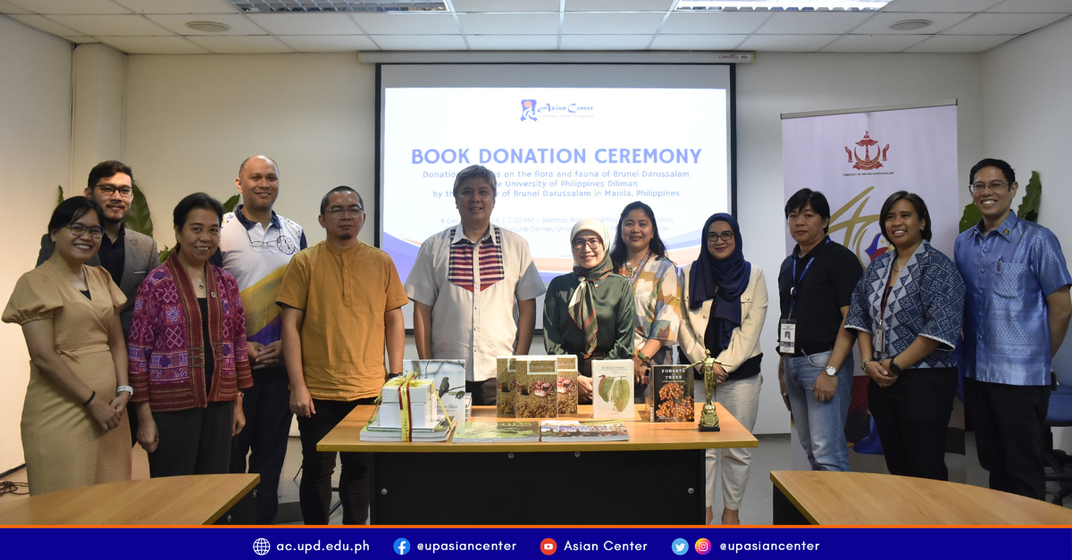 UP Asian Center, Recipient of Book Donation from Brunei Embassy 