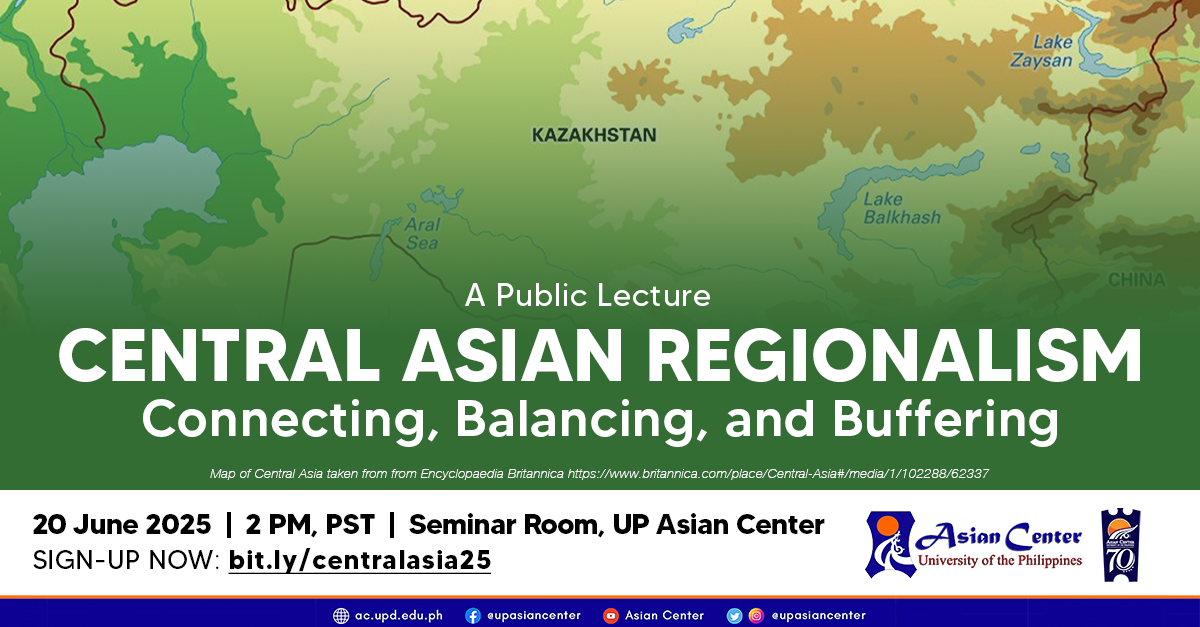 Central Asian Regionalism: Connecting, Balancing, and Buffering  |  A Public lecture