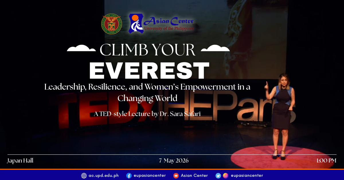 Climb Your Everest: Leadership, Resilience, and Women’s Empowerment in a Changing World | An Onsite Lecture