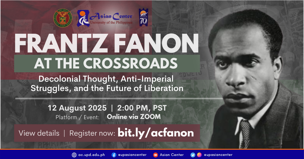 Frantz Fanon at the Crossroads: Decolonial Thought, Anti-Imperial Struggles, and the Future of Liberation  |  An Online Roundtable