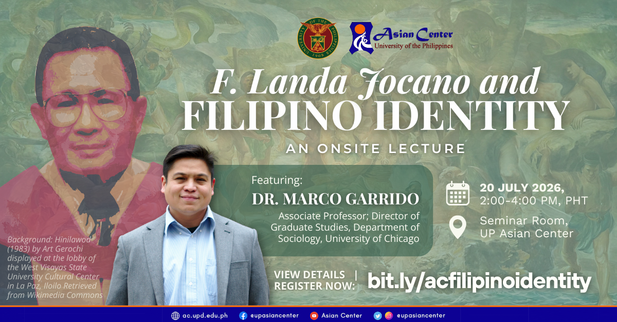 F. Landa Jocano and the Quest for Filipino Identity   |   An Onsite Lecture