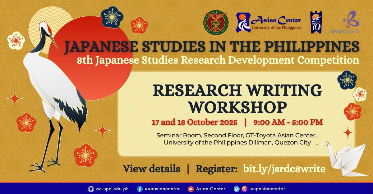 Japanese Studies in the Philippines Year 8: Research Writing Workshop