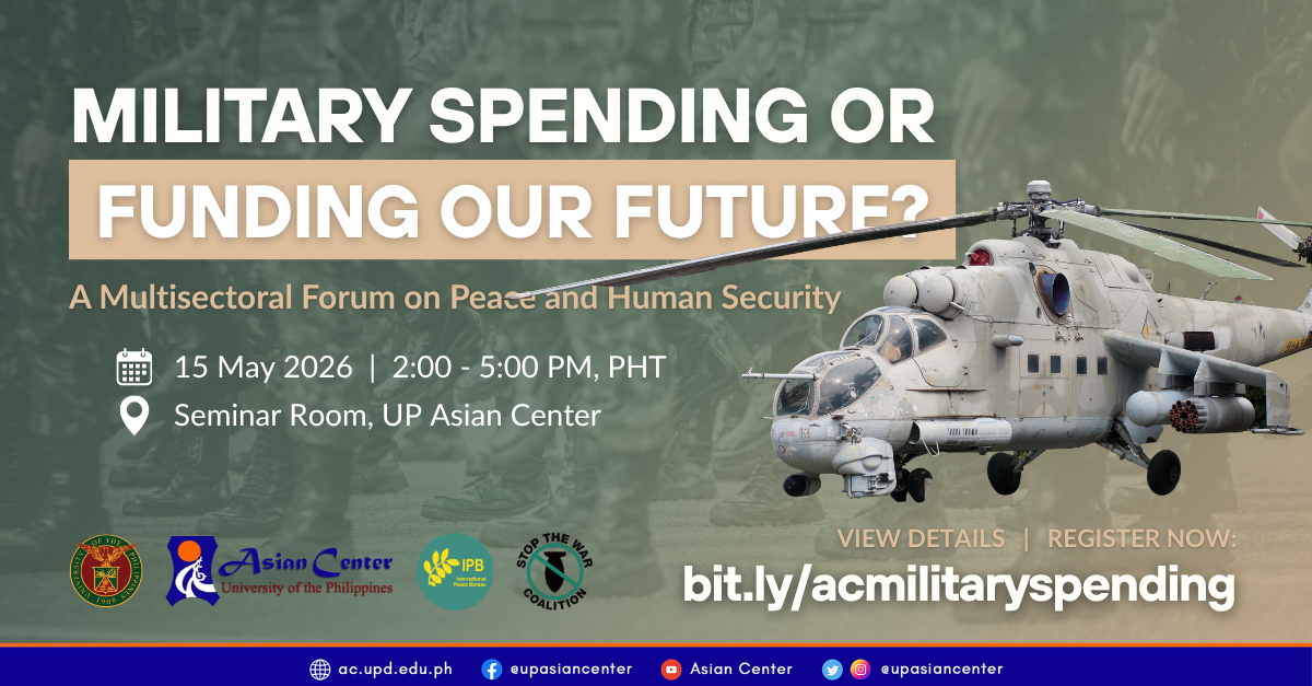 Military Spending or Funding Our Future?  |  A Multisectoral Forum on Peace and Human Security
