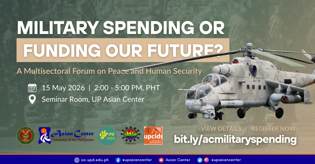Military Spending or Funding Our Future?  |  A Multisectoral Forum on Peace and Human Security