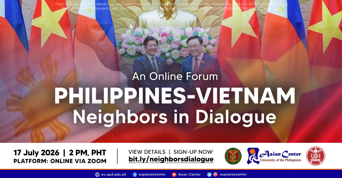 Philippines-Vietnam: Neighbors in Dialogue |  An Online Forum