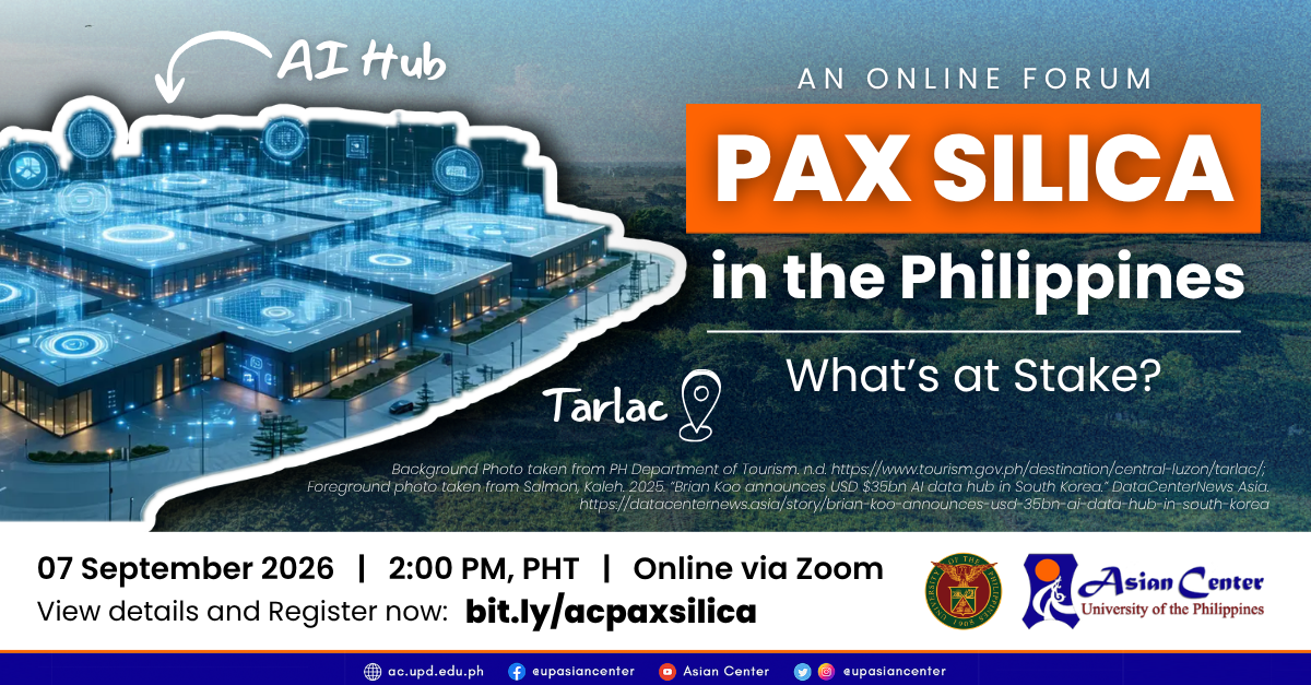 Pax Silica in the Philippines: What's at Stake?  |  An Online Forum
