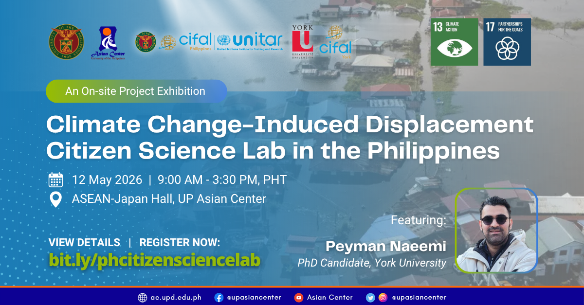 Co-Creating the Climate-induced Displacement Citizen Science Lab (CCID-CS Lab) in the Philippines  |  An On-site Project Exhibition