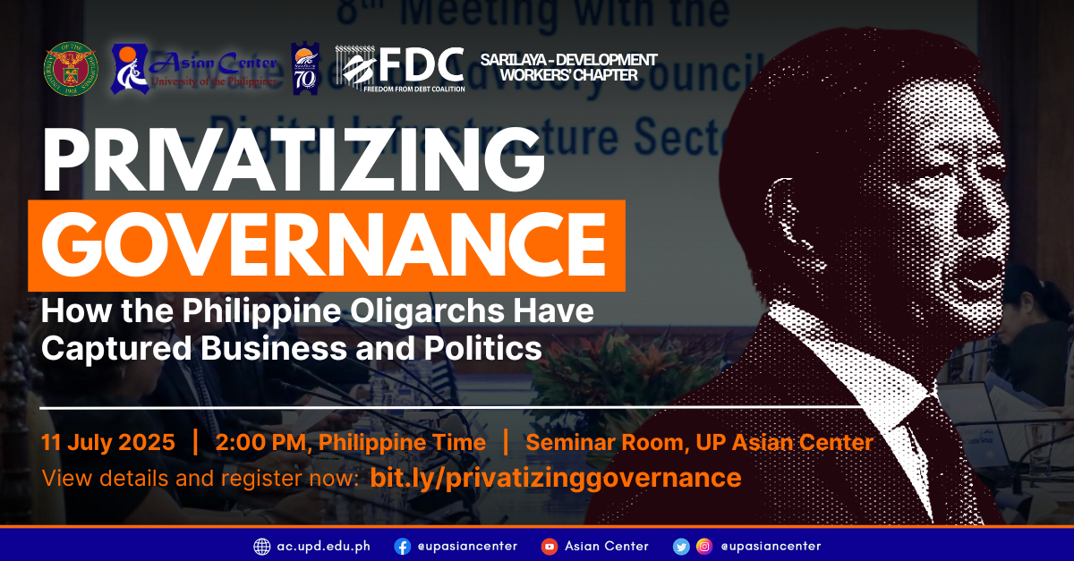 Privatizing Governance: How the Country’s Top Oligarchs Capture Business and Politics  |  A Public Lecture