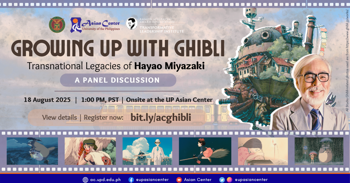 Growing Up with Ghibli: Transnational Legacies of Hayao Miyazaki  |  A Lecture and Panel Discussion