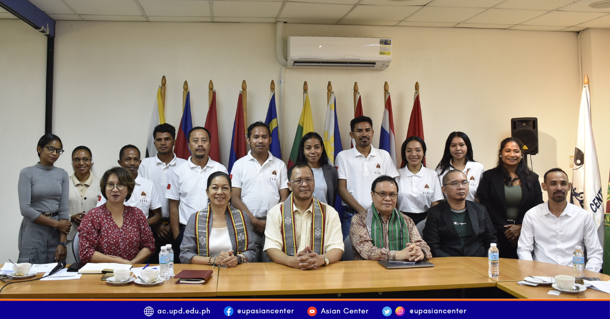 UP Asian Center Hosts Youth Delegates from Timor-Leste