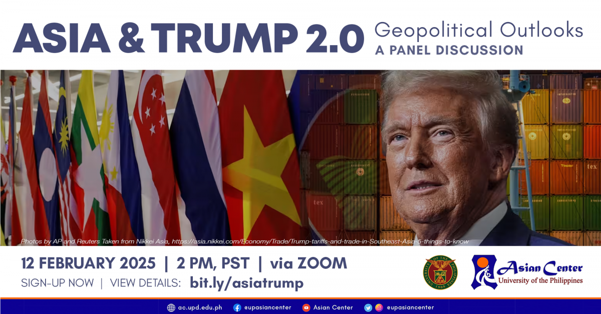 Asia and Trump 2.0: Geopolitical Outlooks  |  A Panel Discussion