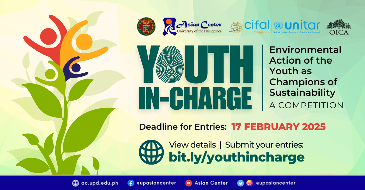 CALL FOR ENTRIES: Youth-In-Charge: Environmental Action of the Youth as Champions of Sustainability  |  A Competition